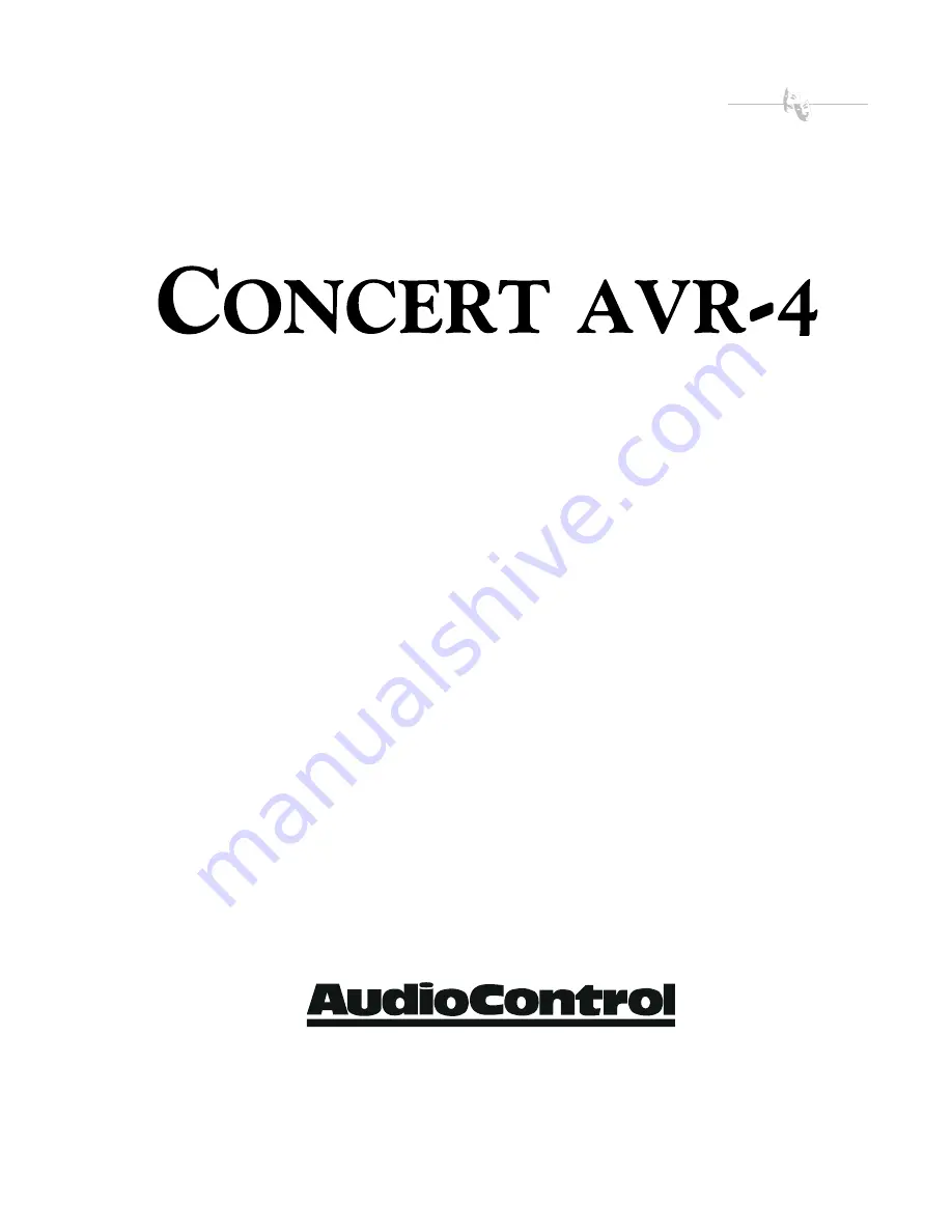 AudioControl Concert AVR-4 Скачать руководство пользователя страница 3