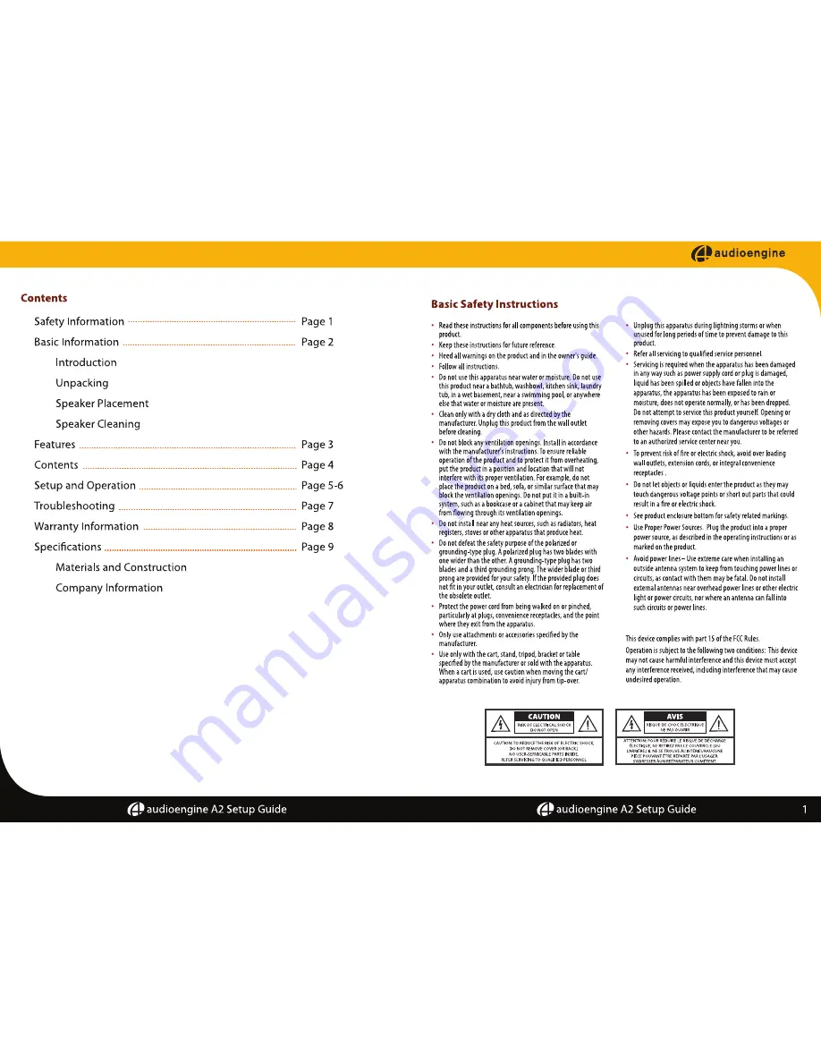 AudioEngine audioengine 2 Setup Manual Download Page 2