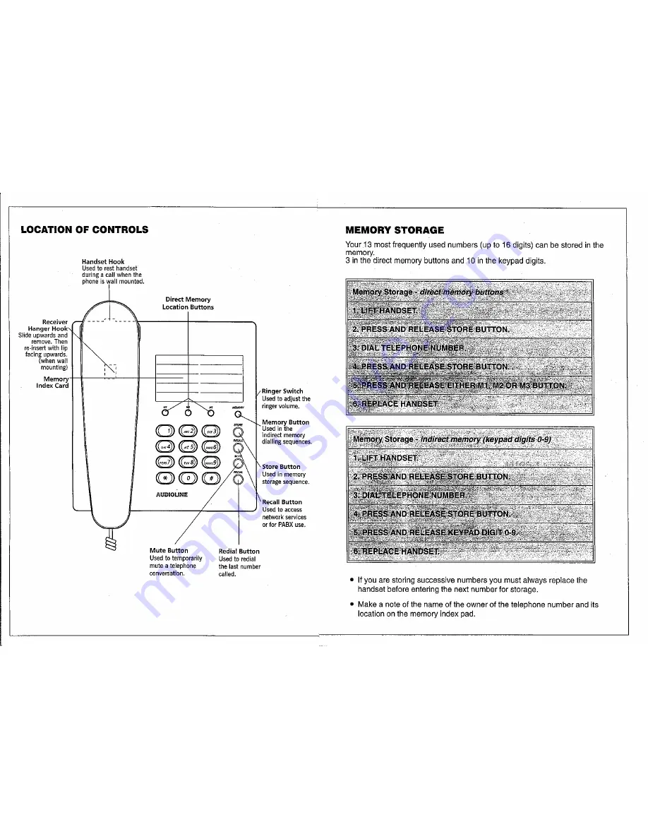 AUDIOLINE 30 User Manual Download Page 2