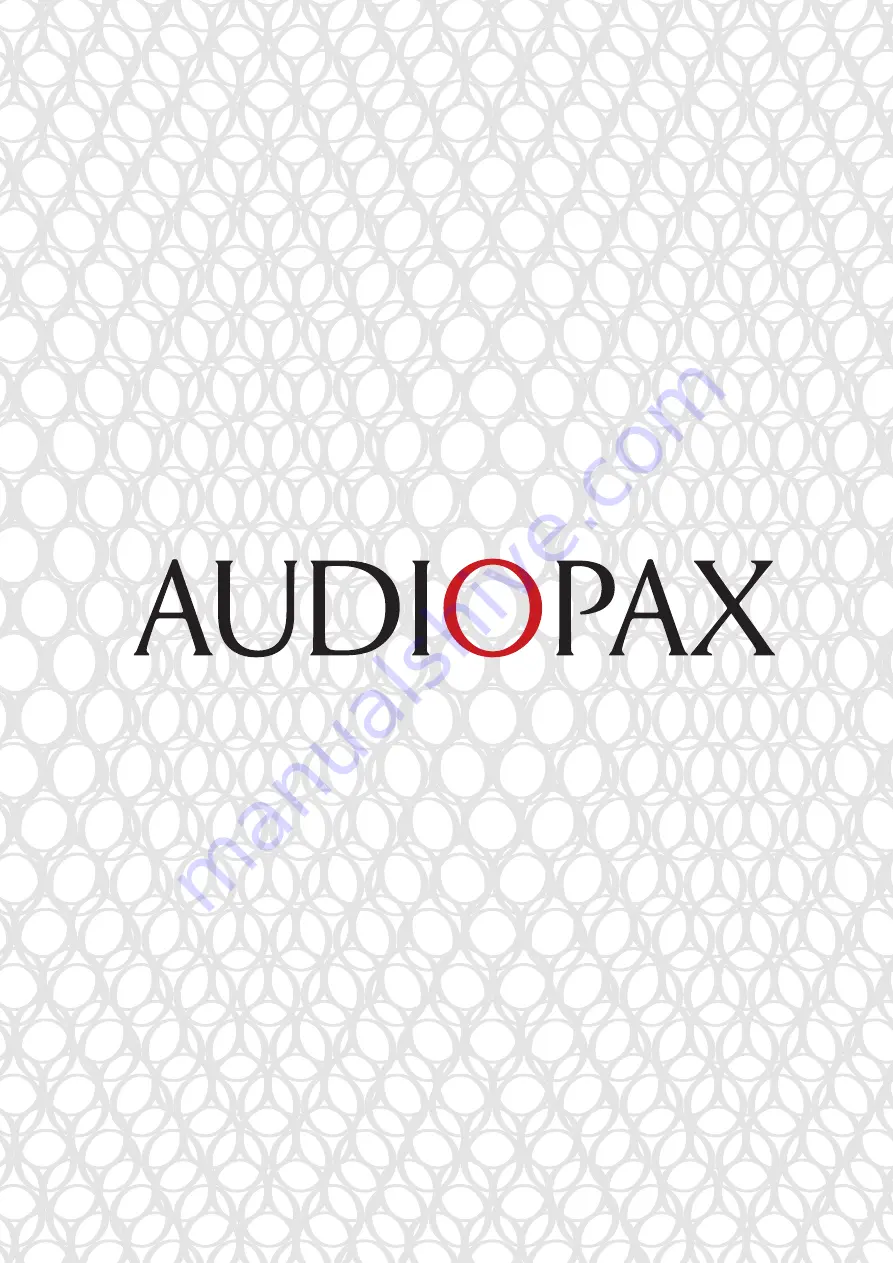 Audiopax 5 Manual Download Page 1