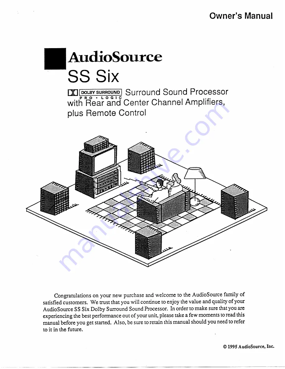 AudioSource SS Six Owner'S Manual Download Page 1