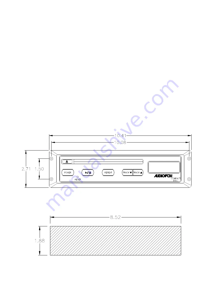 Audiovox CDA-475 Скачать руководство пользователя страница 2