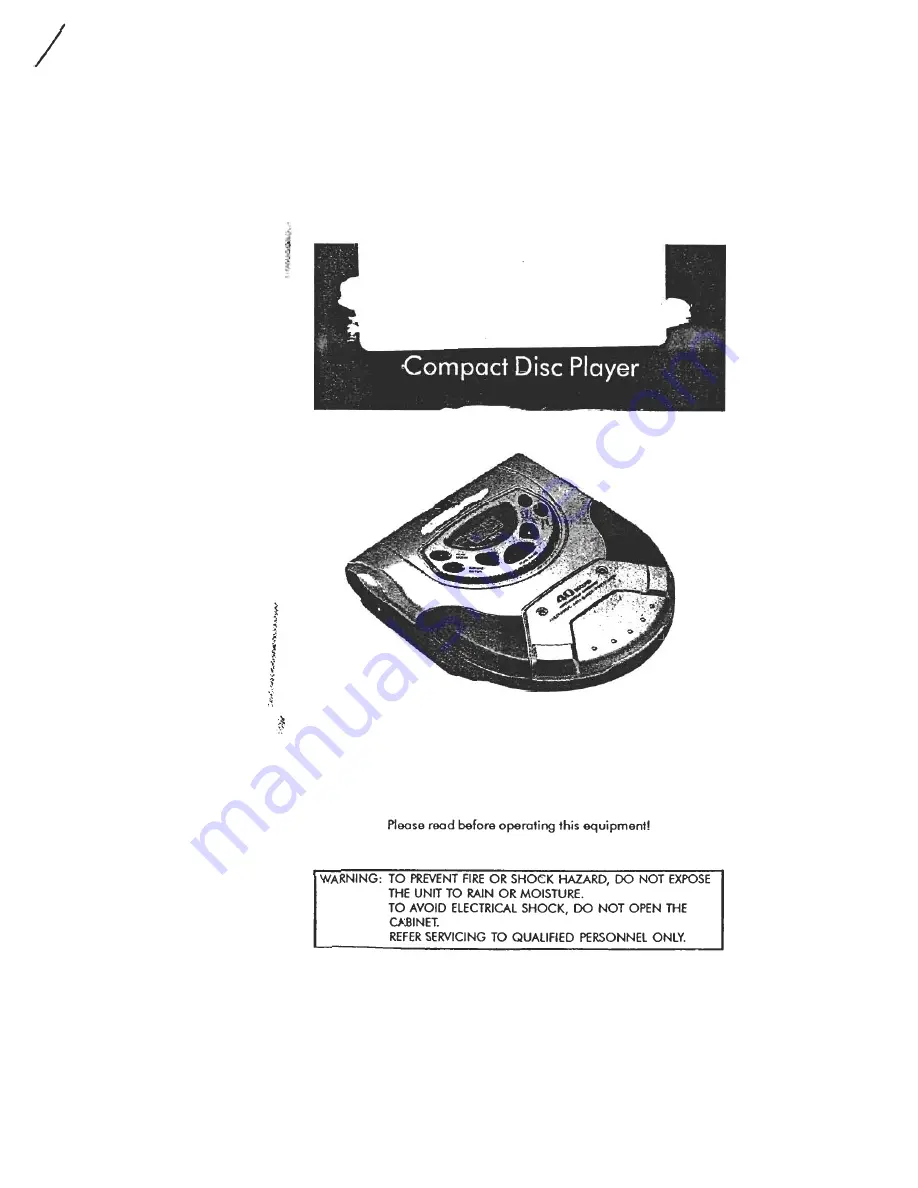 Audiovox CE142AR Скачать руководство пользователя страница 1