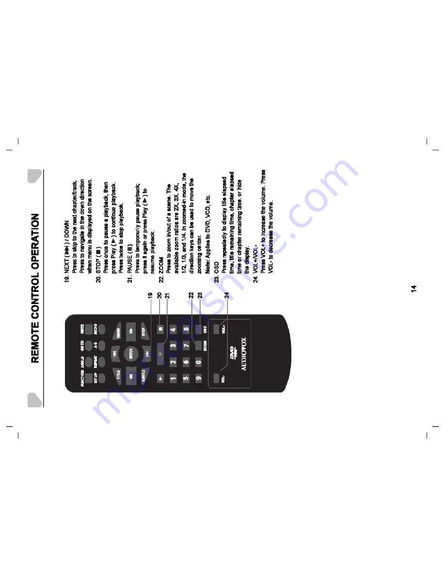 Audiovox D7121ESK Owner'S Manual Download Page 14