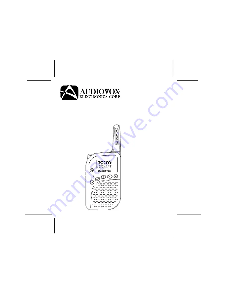 Audiovox GMRS762CH Скачать руководство пользователя страница 1