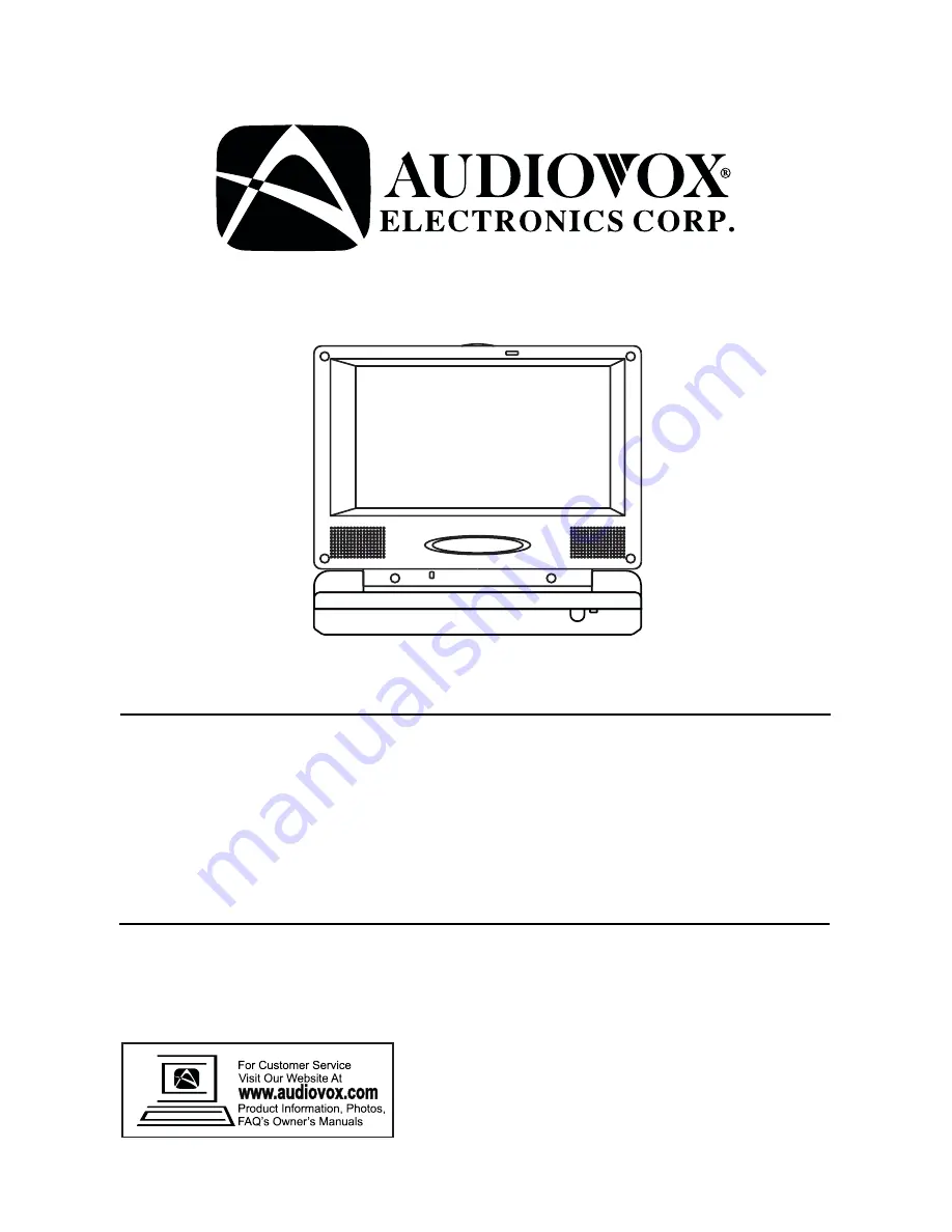 Audiovox VBP700 Instruction Manual Download Page 1