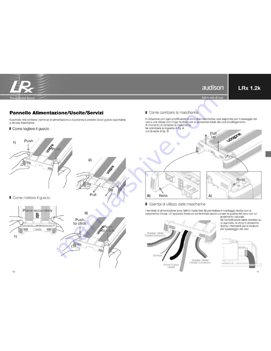 Audison LRx 1.2k Universal Sound Скачать руководство пользователя страница 6