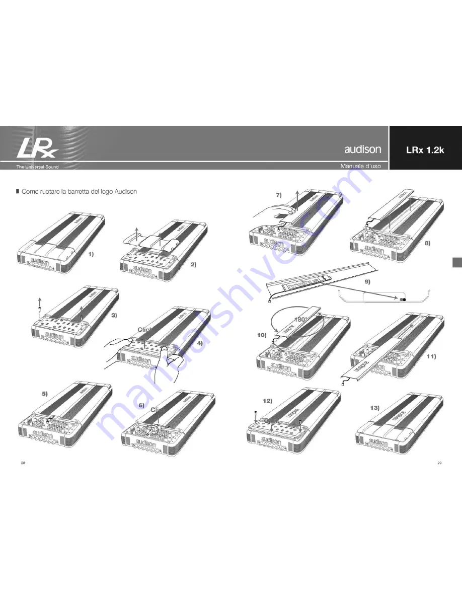 Audison LRx 1.2k Universal Sound Скачать руководство пользователя страница 15