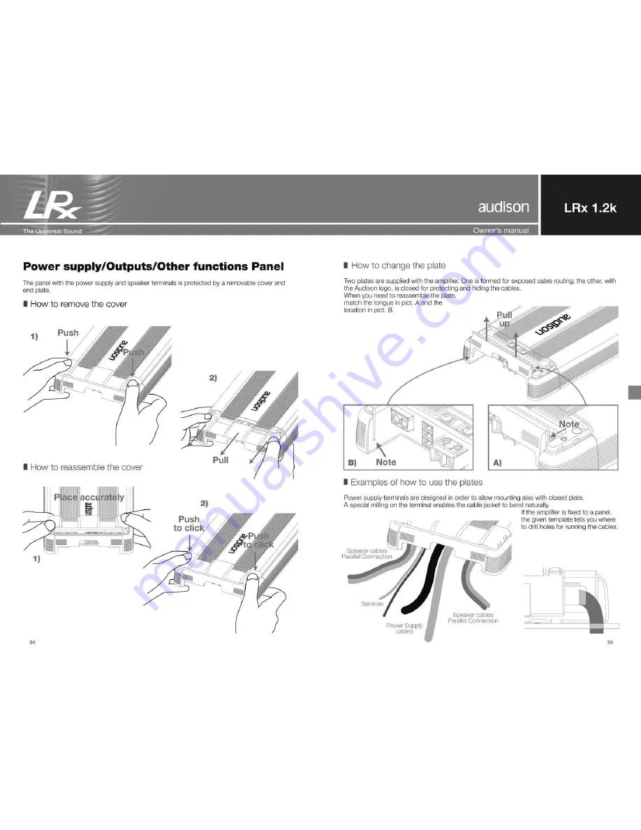 Audison LRx 1.2k Universal Sound Owner'S Manual Download Page 28