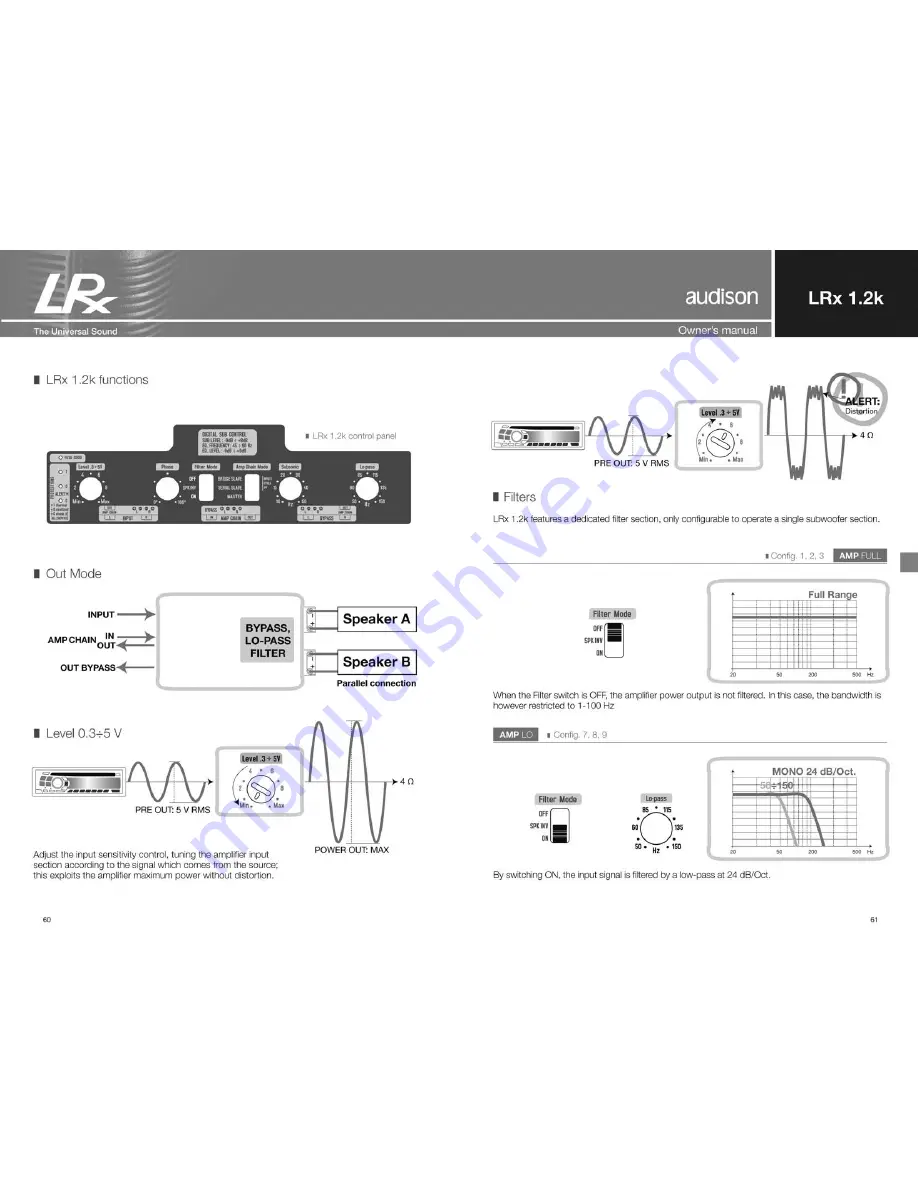 Audison LRx 1.2k Universal Sound Скачать руководство пользователя страница 31