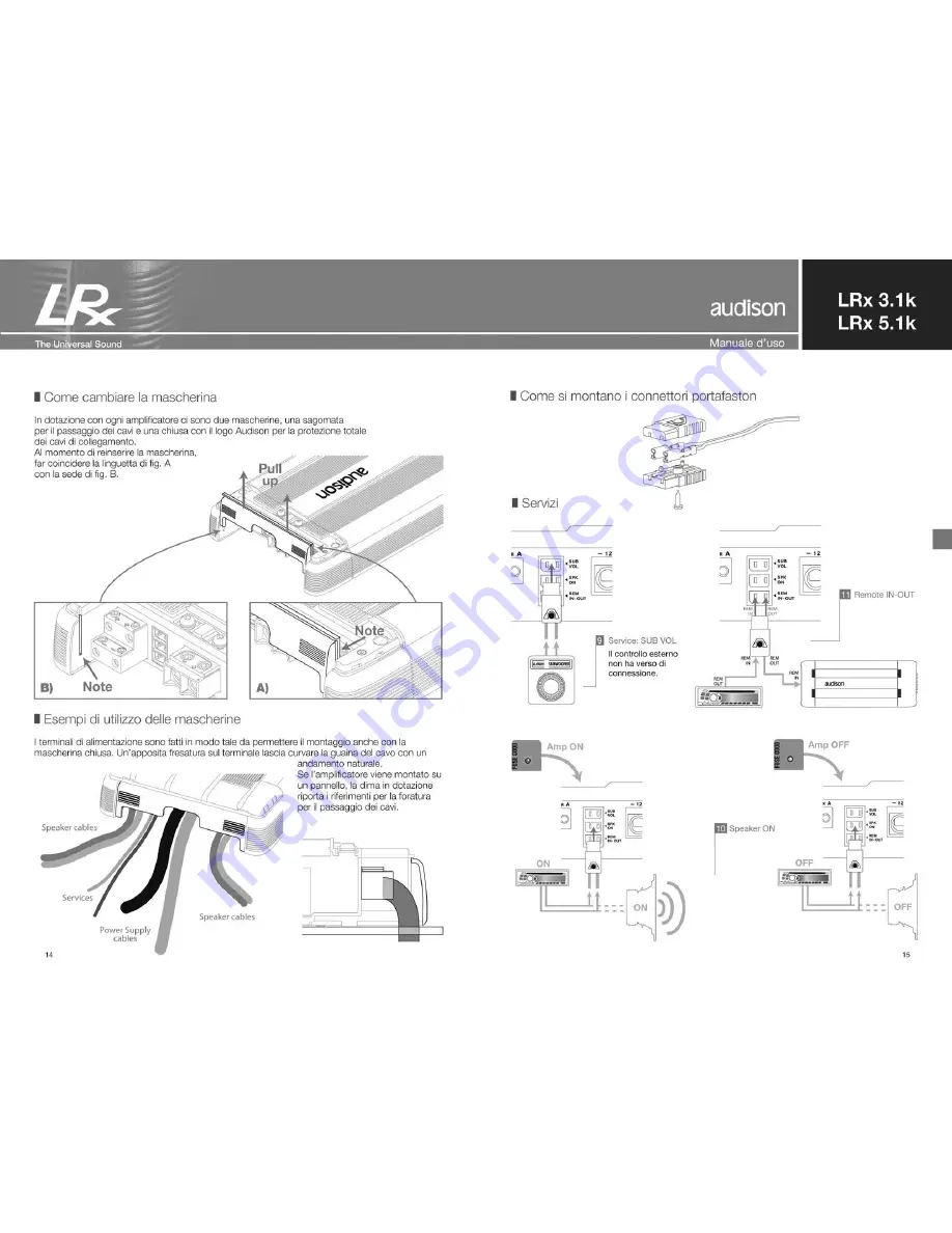 Audison LRx 3.1k Скачать руководство пользователя страница 8