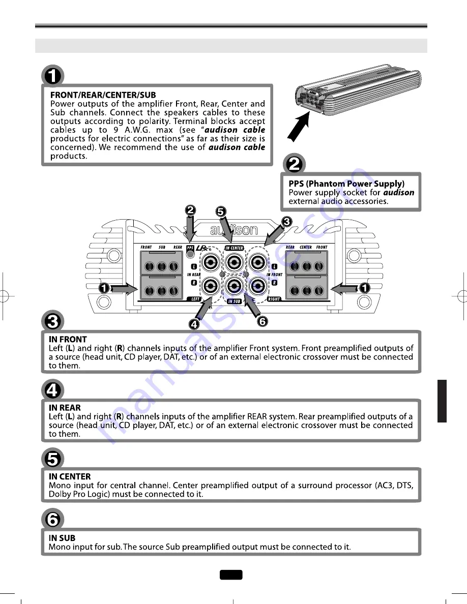 Audison LRX6SR User Manual Download Page 5