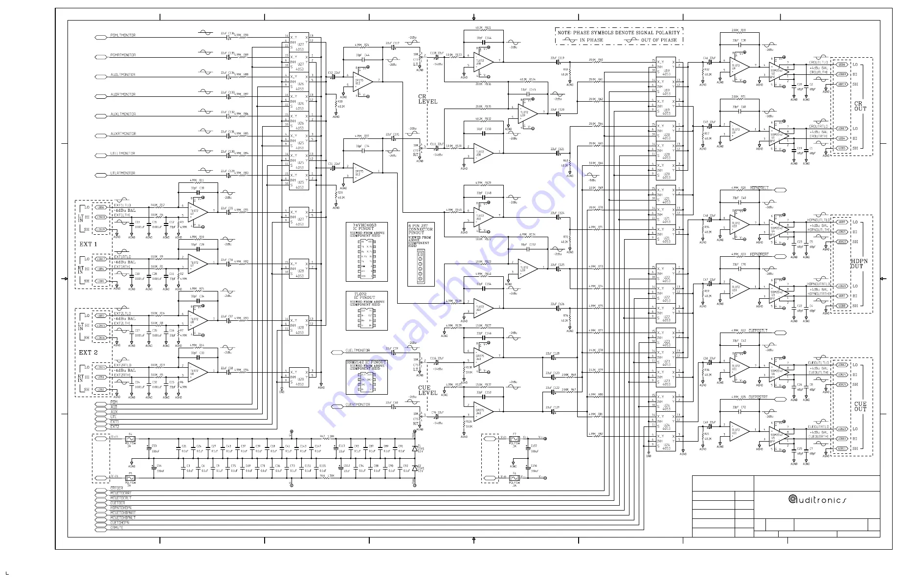 Auditronics 220 Digital Audio Console Technical Manual Download Page 101