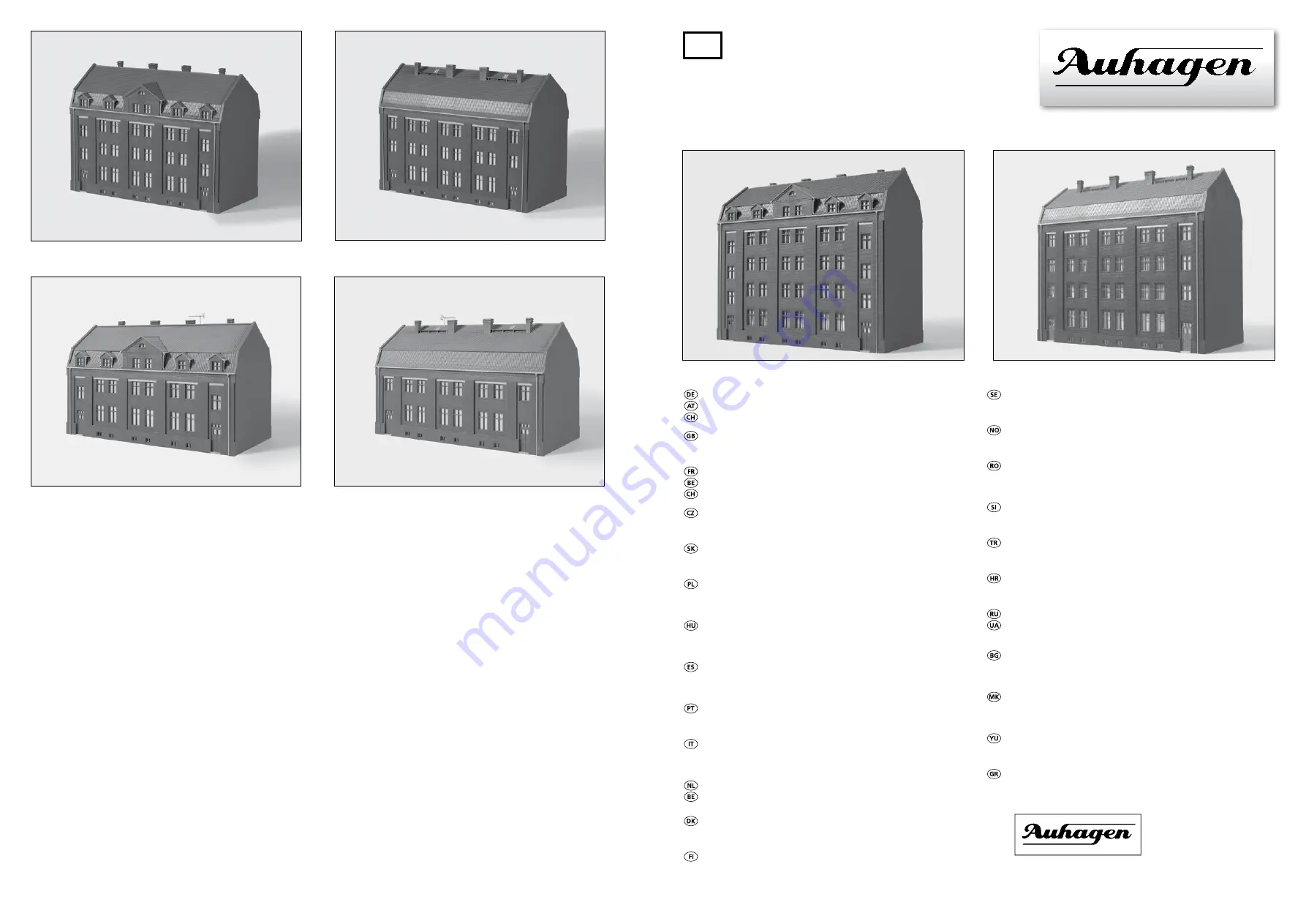 Auhagen 11 424 Quick Start Manual Download Page 1