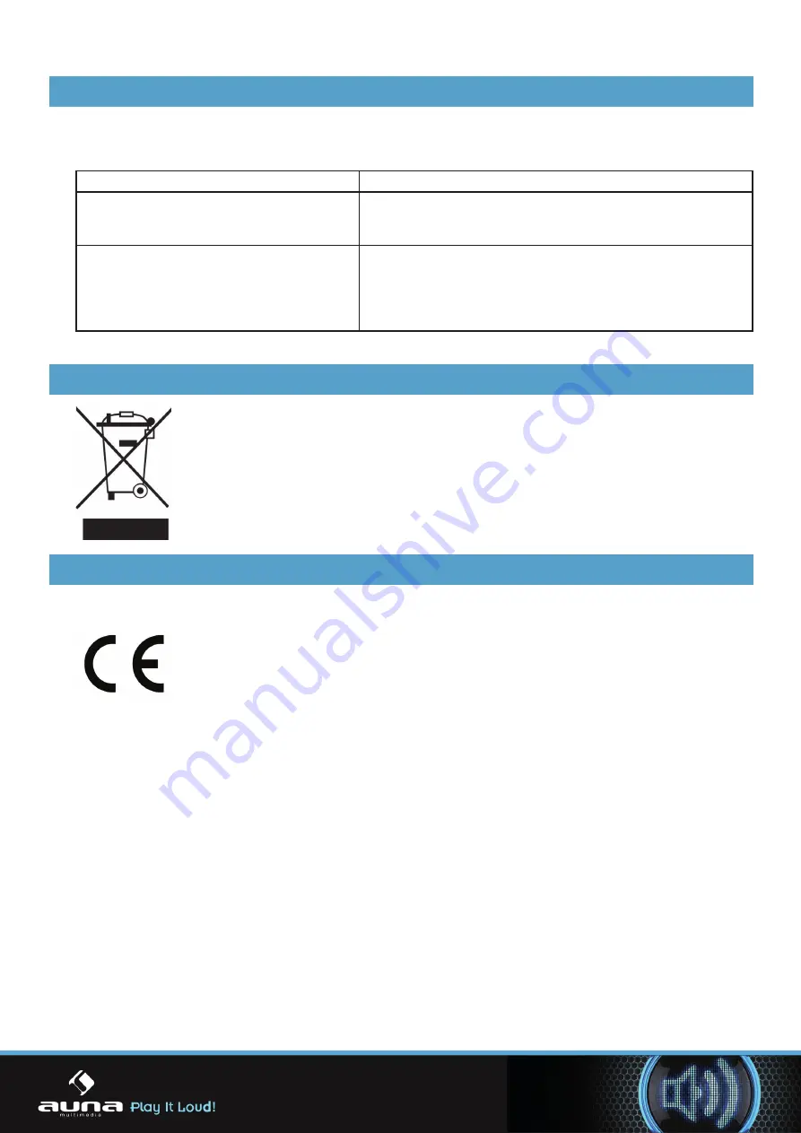 auna LivingQube 10027412 Manual Download Page 11