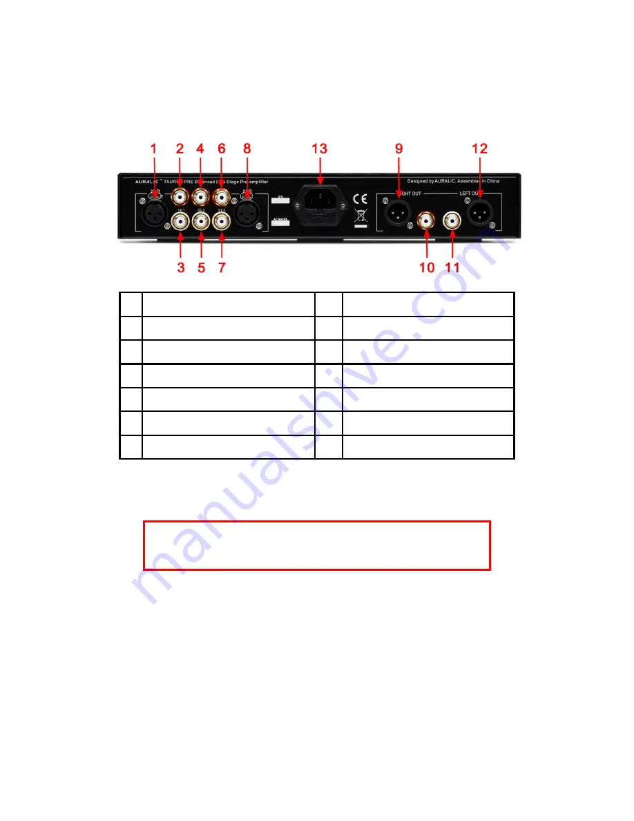 Auralic TAURUS PRE User Manual Download Page 8