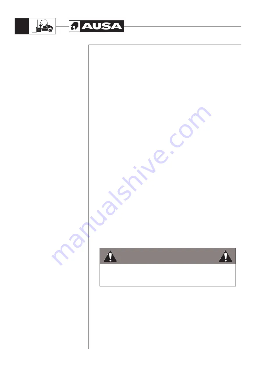 AUSA C 200 H Operator'S Manual Download Page 14