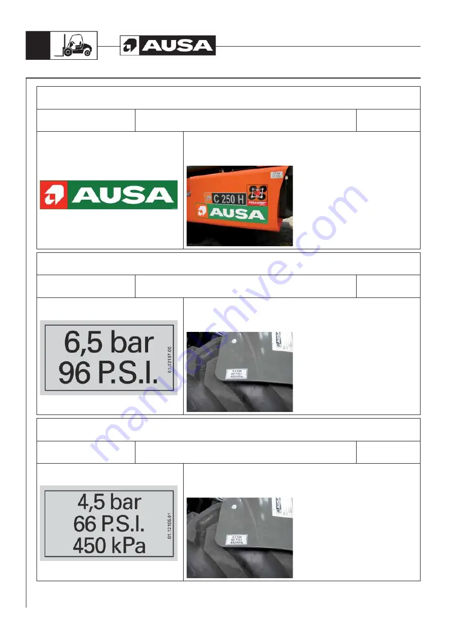 AUSA C 200 H Operator'S Manual Download Page 38