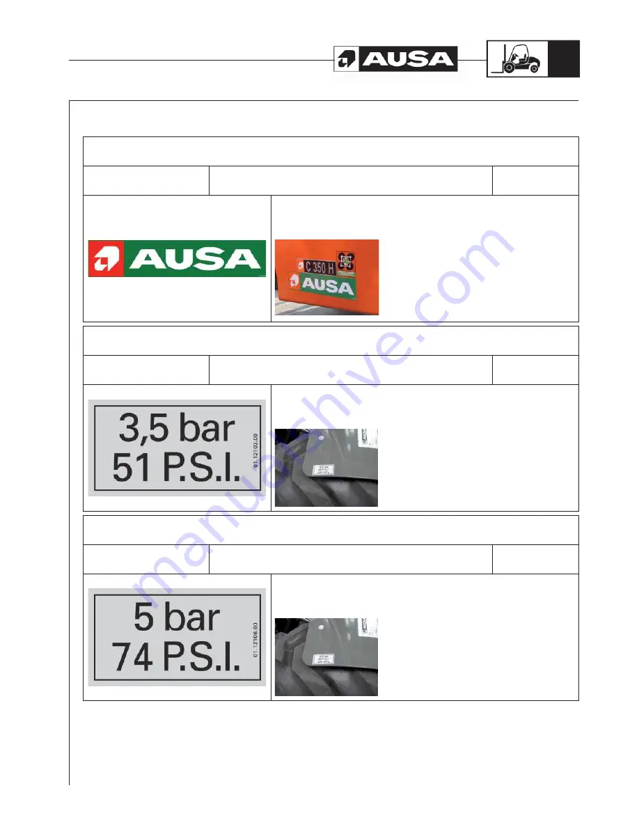 AUSA C300H Operator'S Manual Download Page 55