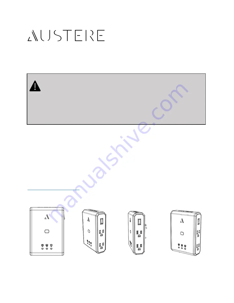 Austere Power Series User Manual & Owners Manual Download Page 1