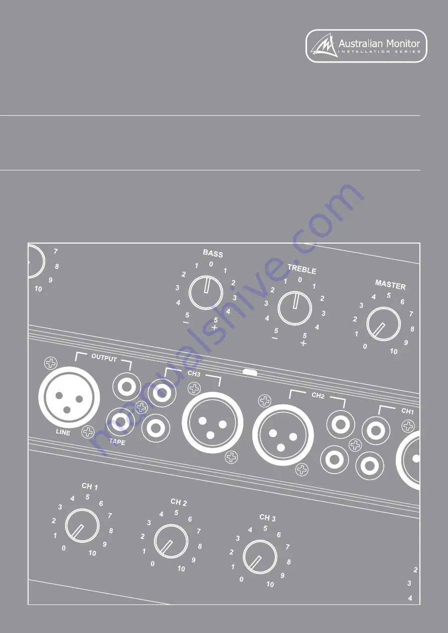 AUSTRALIAN MONITOR AMC120 Installation And Operation Manual Download Page 2