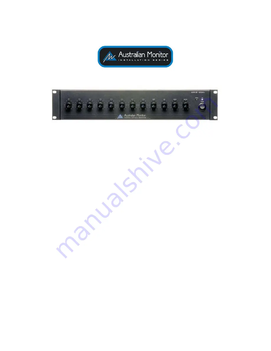 AUSTRALIAN MONITOR AMIS120XL Series Service Manual Download Page 1