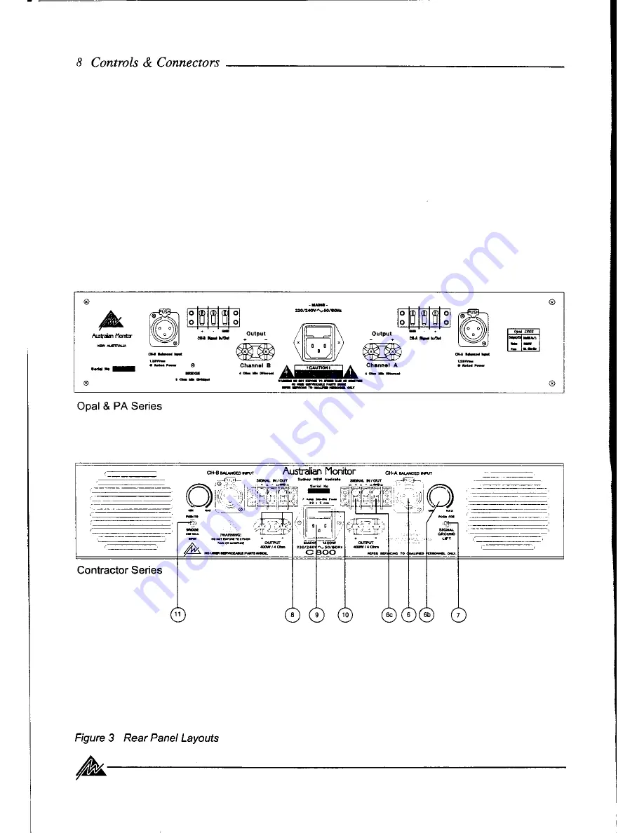 AUSTRALIAN MONITOR CONTRACTOR Operation Manual Download Page 8