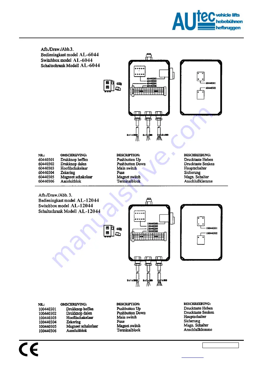 AUTEC AL12044 Instruction Manual Download Page 21