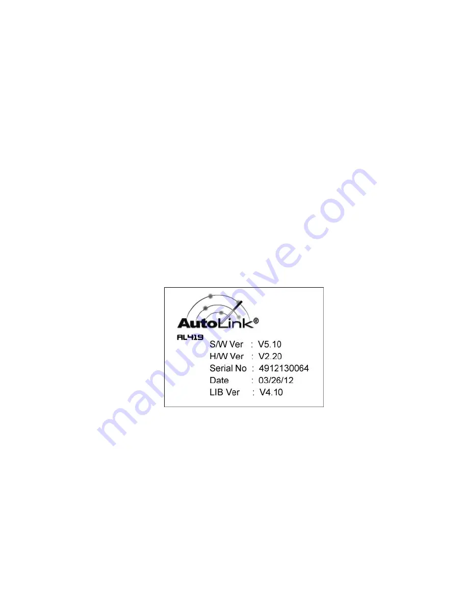 Autel AutoLink AL419 Manual Download Page 25