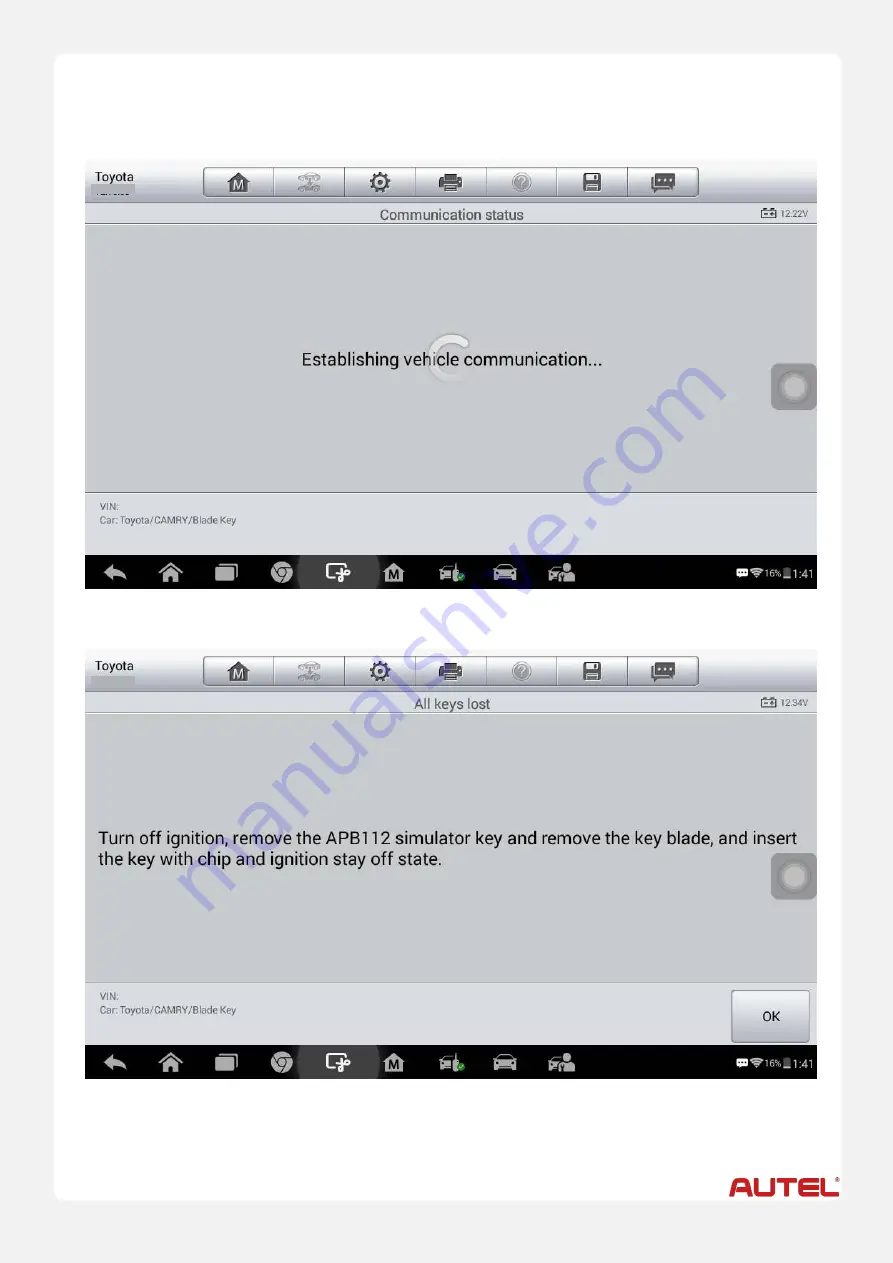 Autel MaxiIM TOYOTA 8A BLADE KEY Operation Manual Download Page 9