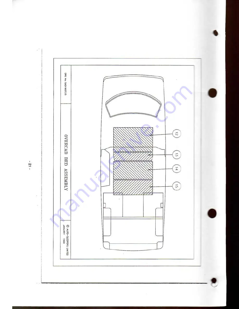 Auto-Sleepers 2003 Volkswagen Topaz Owner'S Manual Download Page 21