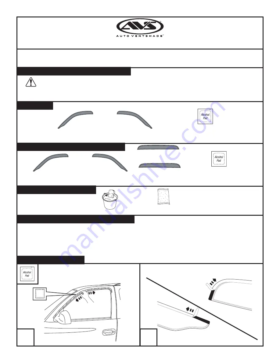 Auto Ventshade Aerovisor Скачать руководство пользователя страница 5