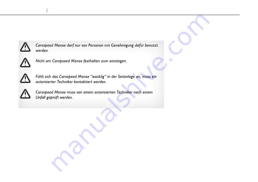 Autoadapt Carospeed Menox User Manual Download Page 22