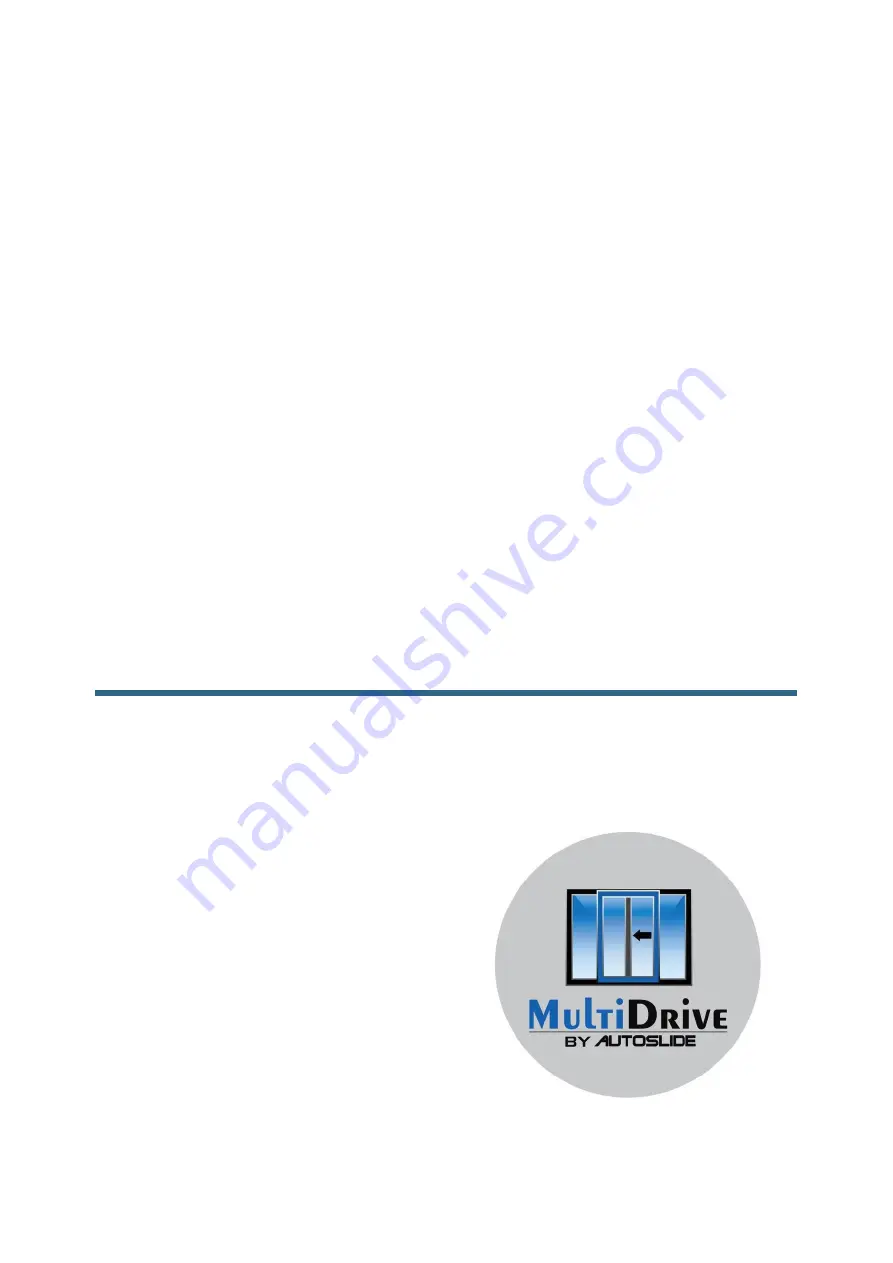 Autoslide MultiDrive Installation Instructions Manual Download Page 1