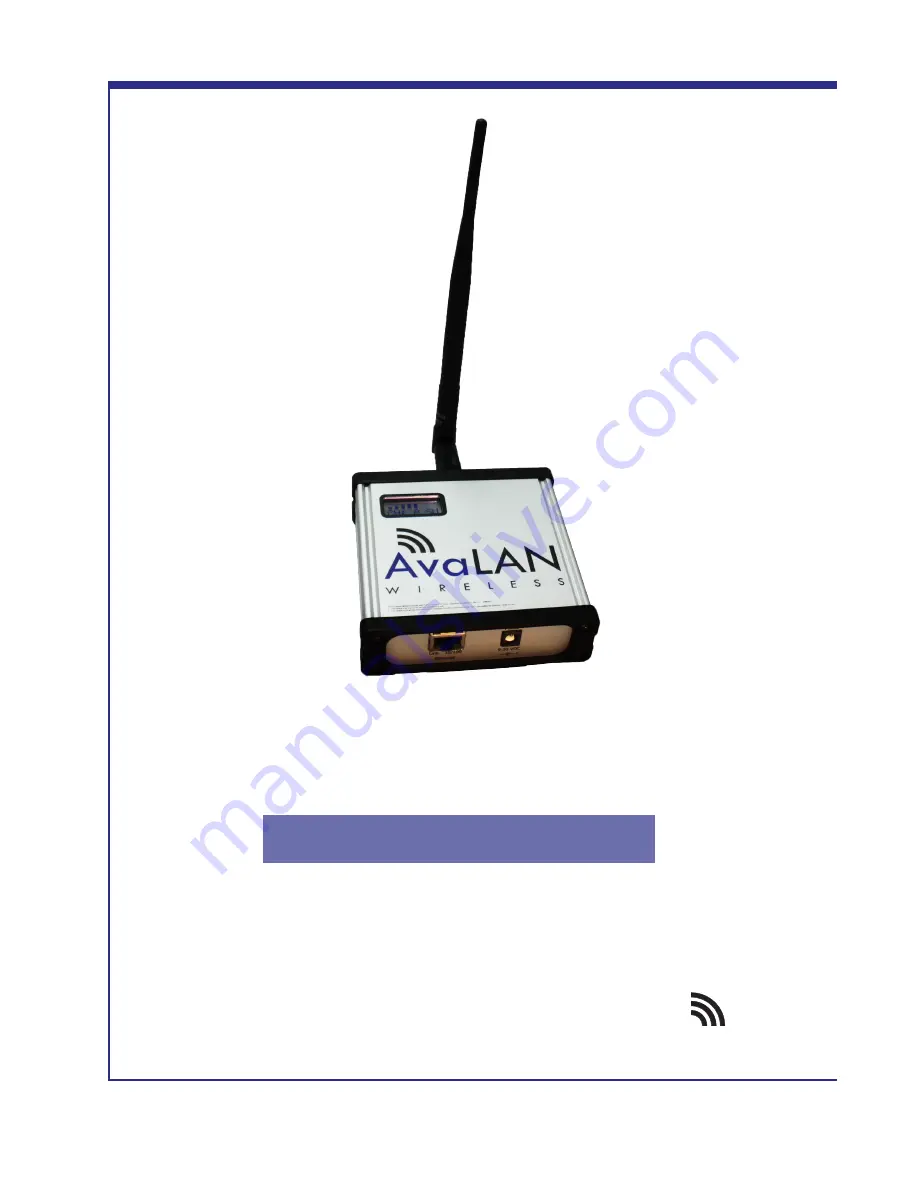 AvaLAN AW900iTR User Manual Download Page 1