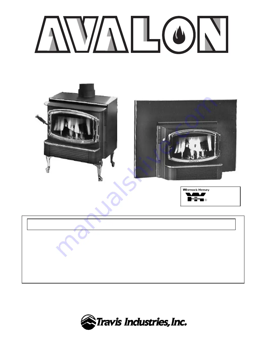 Avalon 700 B-Vent Owner'S Manual Download Page 1