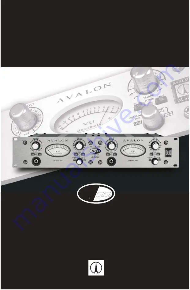 Avalon V55 Manual Download Page 1