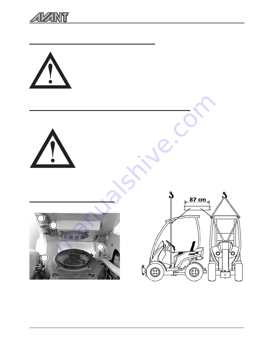 AVANT 218 Operator'S Manual Download Page 17