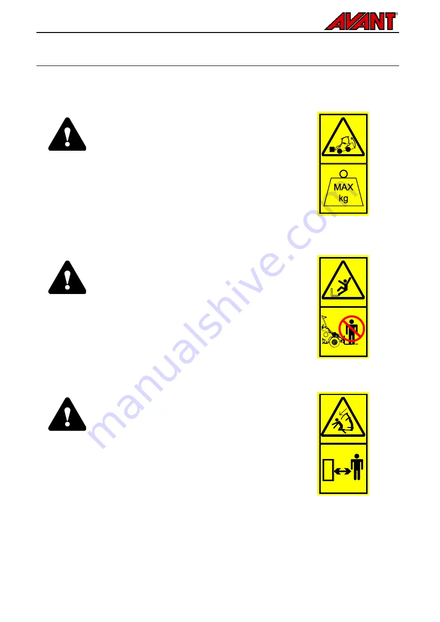 AVANT A36031 Operator'S Manual For Attachment Download Page 14