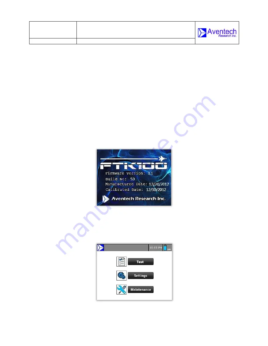 Aventech FTK100 Operating Manual Download Page 13