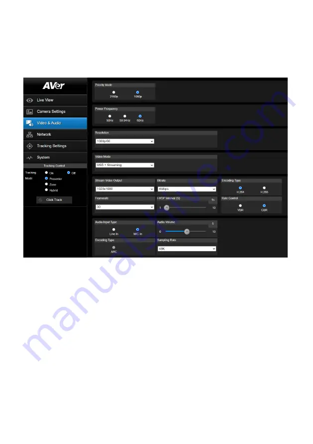 AVer PTC310 User Manual Download Page 38