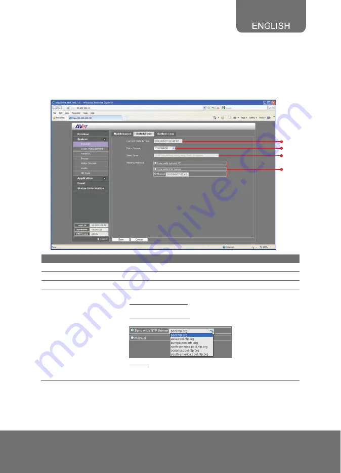 AVer SF2121H-R User Manual Download Page 20