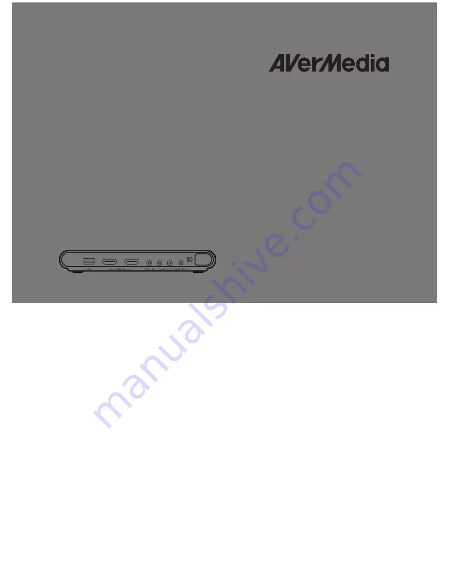 Avermedia A200P User Manual Download Page 1