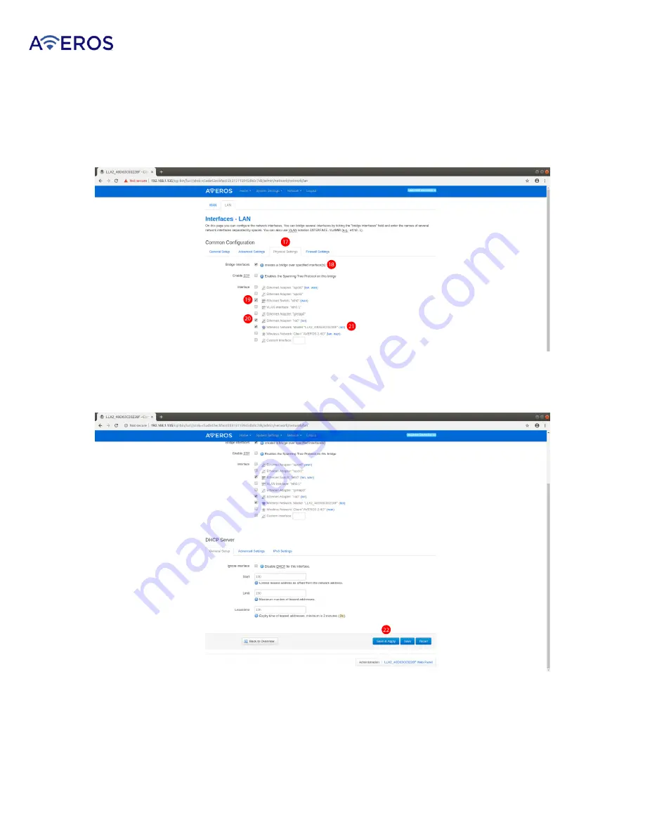 Averos Loris X2 Configuration Manual Download Page 25