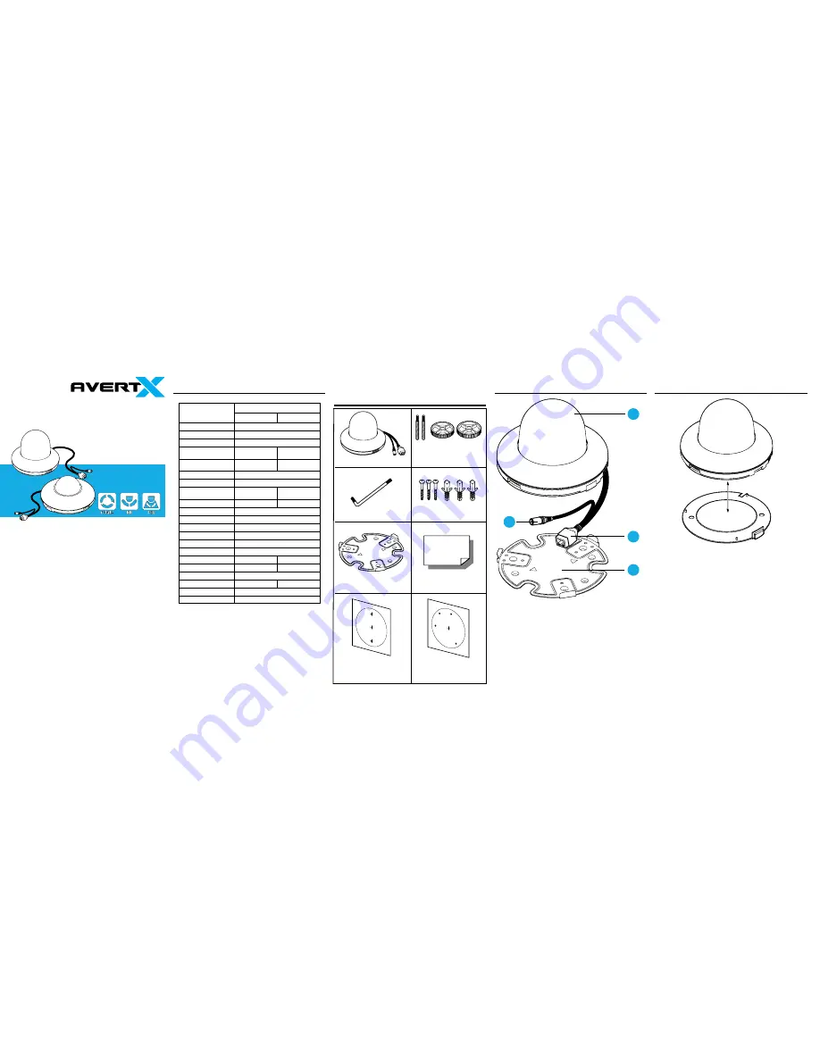 avertX C7022-FPW Quick Start Manual Download Page 1