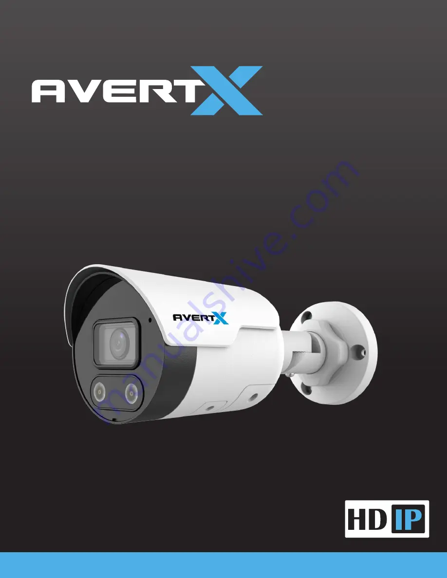 avertX HD458IR Скачать руководство пользователя страница 1