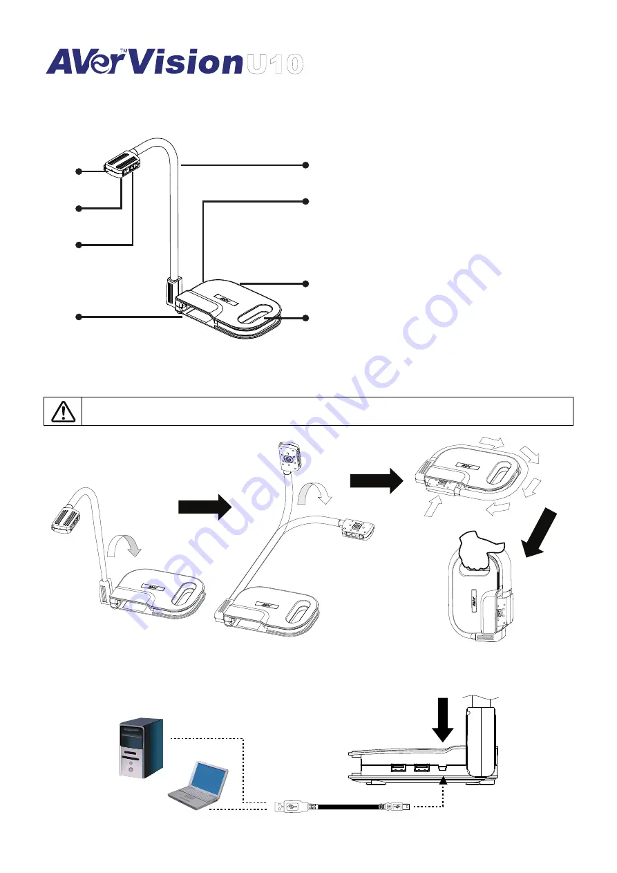 AVerVision U10 Quick Manual Download Page 1