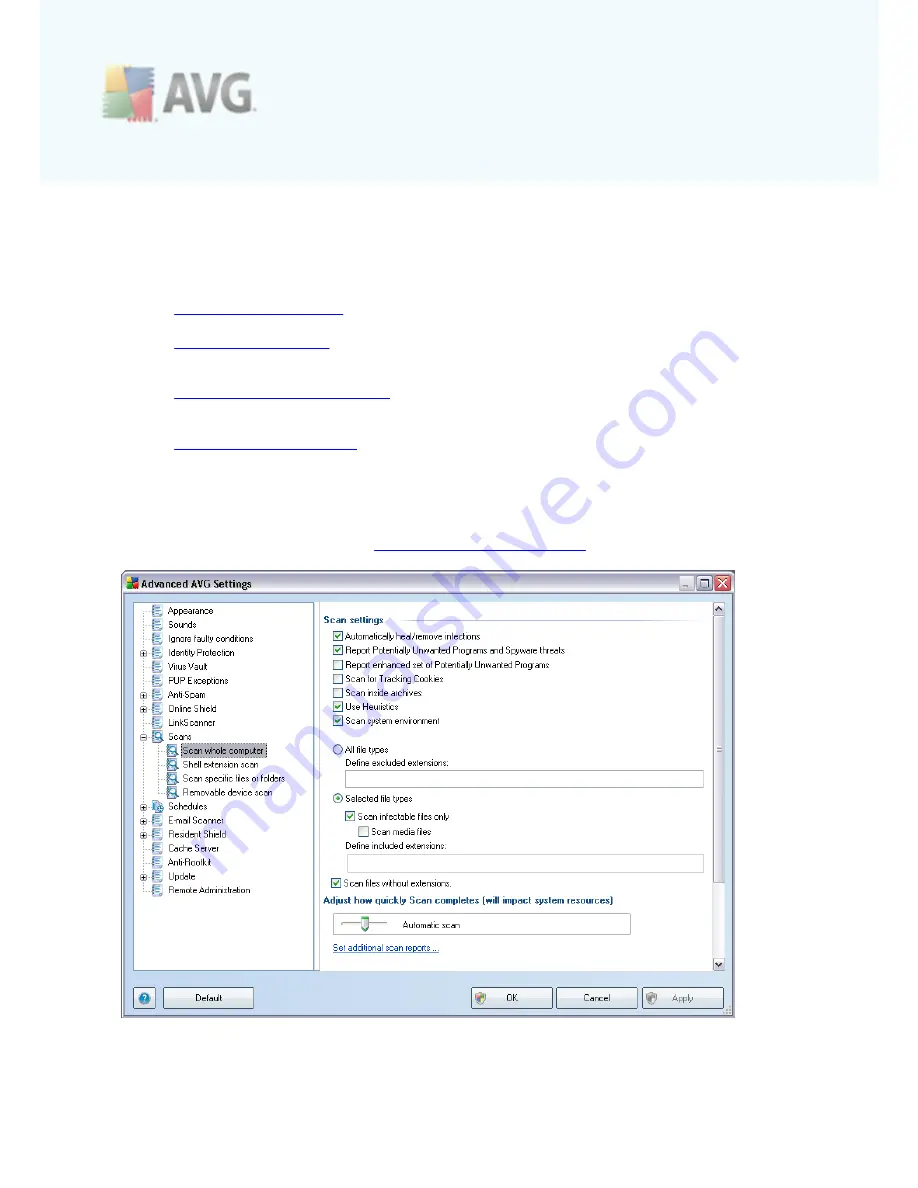 AVG 9 INTERNET SECURITY - REVISED 6-2010 User Manual Download Page 118