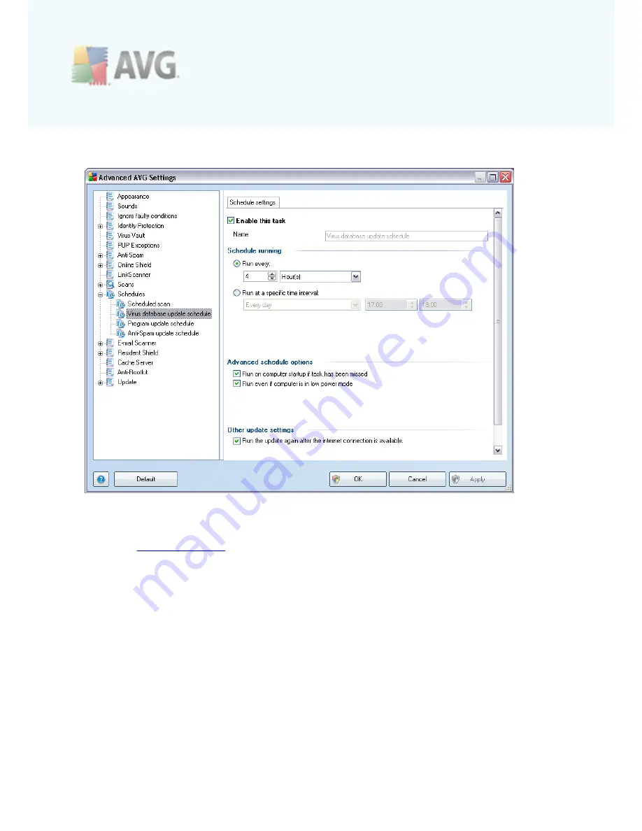 AVG 9 INTERNET SECURITY - REVISED 6-2010 User Manual Download Page 130