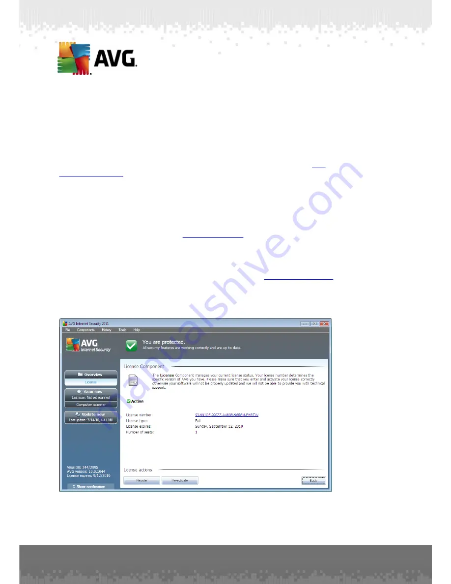 AVG ANTI-VIRUS 2011 - REV 2011.07 User Manual Download Page 53